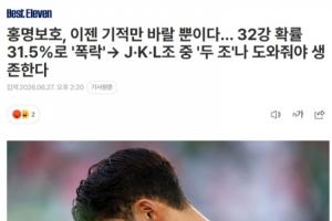 韩媒称:韩国目前唯有期待奇迹,我们为众多国家助威,西班牙加油